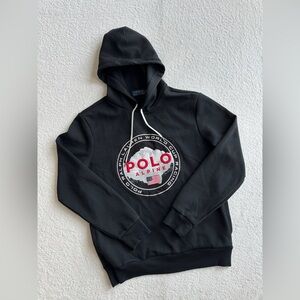 Polo Ralph Lauren Alpine Racing Double Knit Pullover‎ Hoodie Mens small
